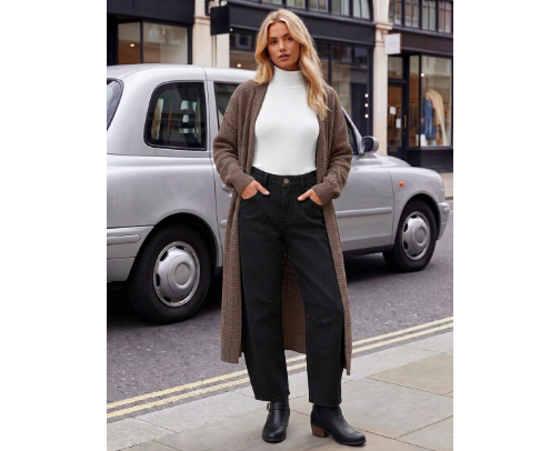Pointed-Toe Boots & Wide Leg Pants Outfit | Elevated Fall Street Style cover photo collage