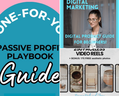 *Unlock Your Side Hustle Success in the Digital World!* cover photo collage