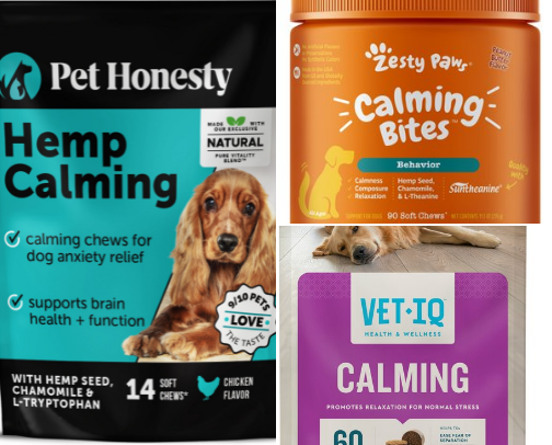 Best Calming Products for Anxious Dogs: Relieve Stress, Fear & Restlessness cover photo collage
