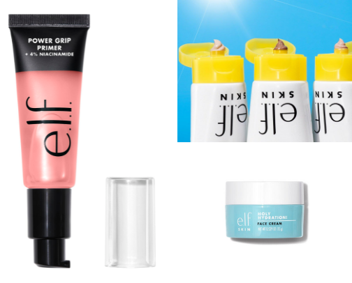Here’s a clean reviewer in English for an e.l.f. primer: cover photo collage