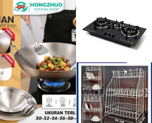 Perlengkapan Dapur estetik cover photo collage
