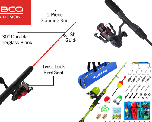 Kids & Family-Friendly Beginner Fishing Kit cover photo collage