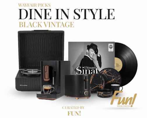 CLASSIC BLACK  TABLE WARE IDEA cover photo collage