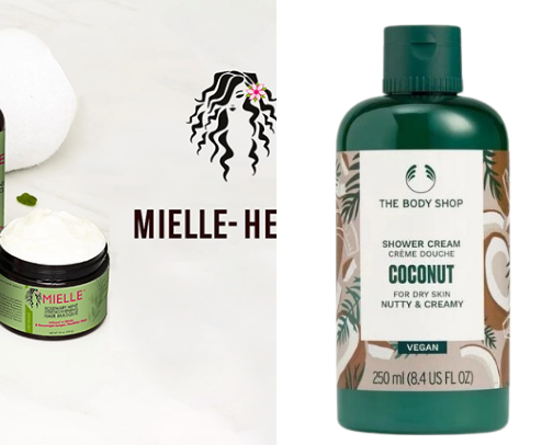 Body and hair care 🛀🏻 cover photo collage