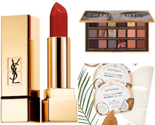 Make up, skincare cover photo collage