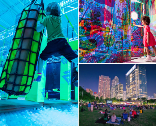 Houston Mom’s Weekend Activity List cover photo collage