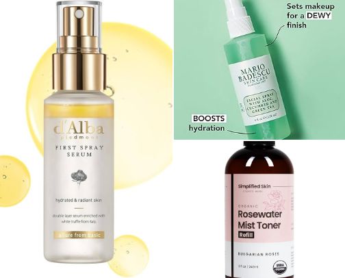 Lightweight spray that leaves skin soft and firm cover photo collage