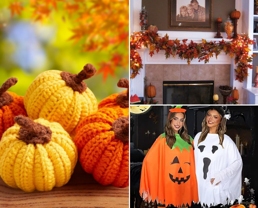 Fall products cover photo collage