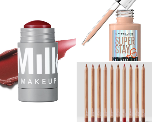 Makeup products I swear by!! cover photo collage