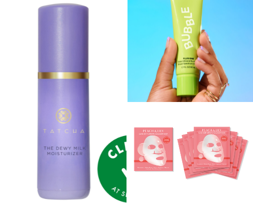 Trending inexpensive but effective skincare cover photo collage