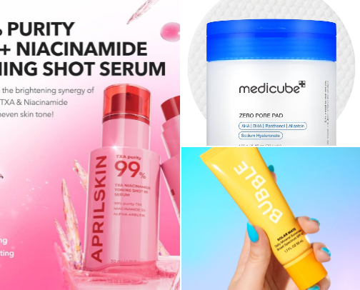 Trending inexpensive but effective skincare cover photo collage