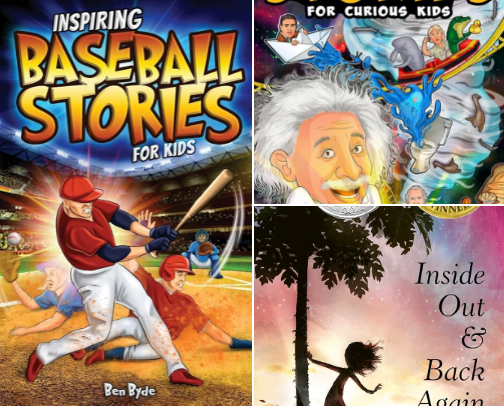 Reads That Spark Wonder (Ages 8–10) cover photo collage
