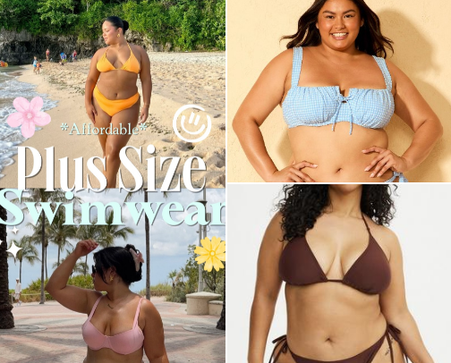 Affordable Women Plus Size Swimwear cover photo collage