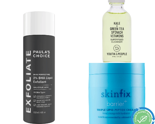 Skincare cover photo collage