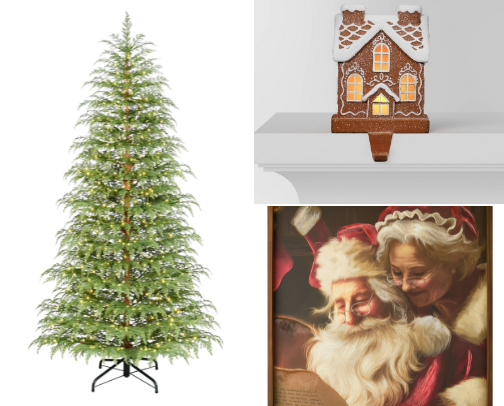 Merry & Bright Decor on a Budget cover photo collage