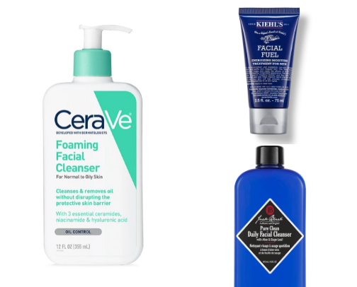 No-Fuss Skincare for Men: Essentials That Actually Work” cover photo collage