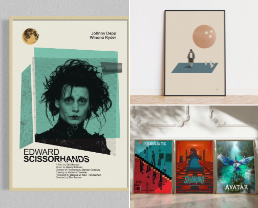 Best Etsy Shops for Movie Posters cover photo collage