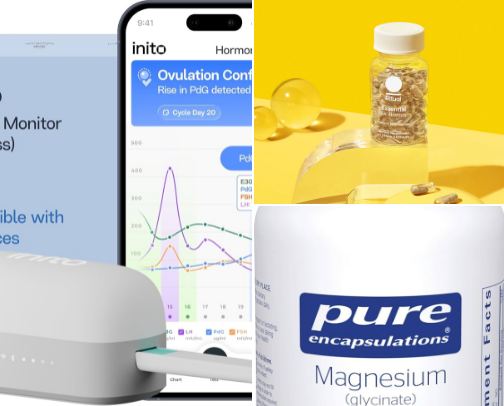 Must haves for TTC and pregnancy cover photo collage