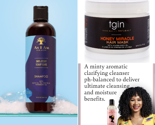 Products that I’ve loved throughout my natural hair journey💆🏾‍♀️ cover photo collage