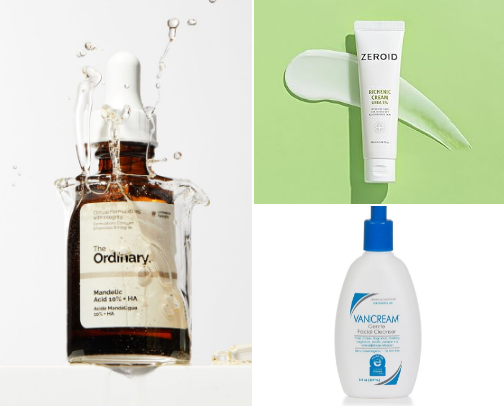 My Favorite Skincare Recs For Uneven, Dry, Acne Prone Skin cover photo collage