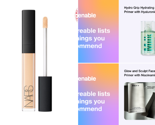 My favorite beauty recs cover photo collage