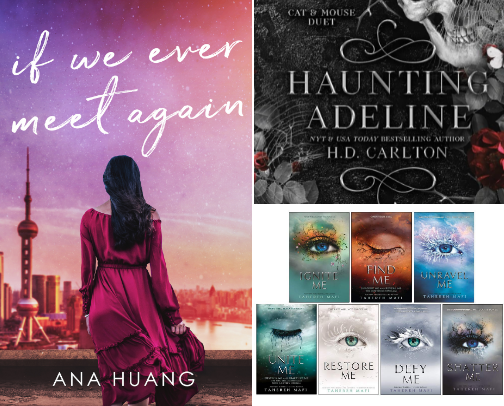 Romance and Thriller/Dark Books cover photo collage