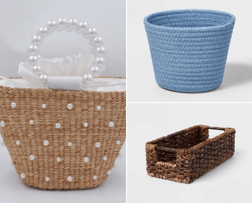 Pearl Woven Bag and Basket cover photo collage