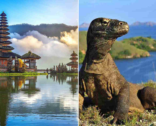 recommendations for tourist attractions in Indonesia cover photo collage