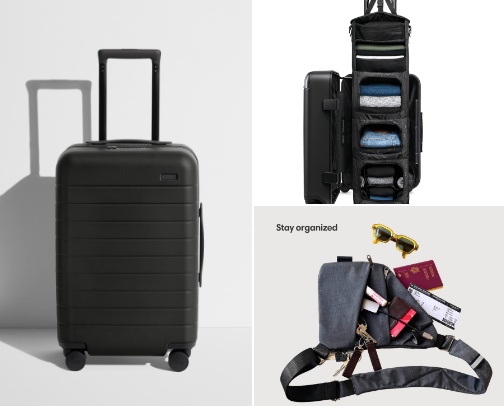 Best items to have for Carry On travel cover photo collage