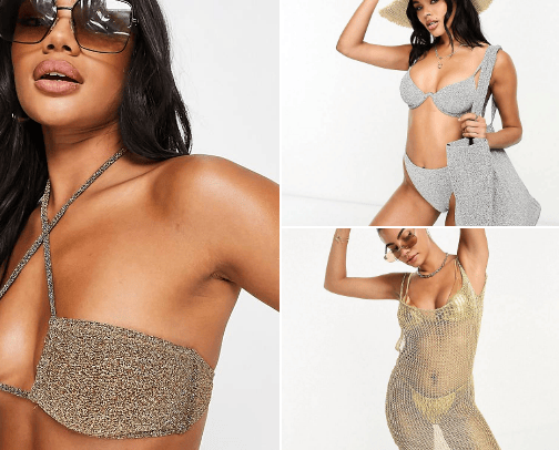 Beachwear cover photo collage