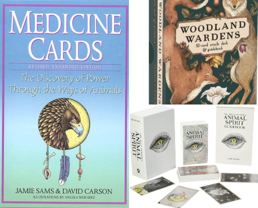 witchy, esoteric, priestess oracle & tarot decks for the divine feminine⚡️✨ cover photo collage