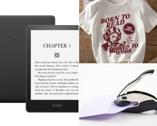 My 5 ⭐ Bookish Things cover photo collage