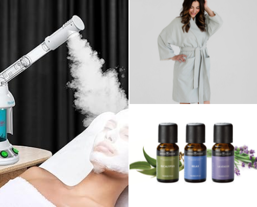 At Home Spa Must-Haves cover photo collage