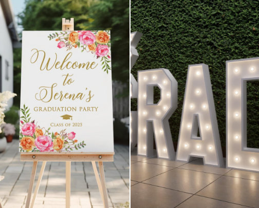 Girly Graduation Party Ideas cover photo collage