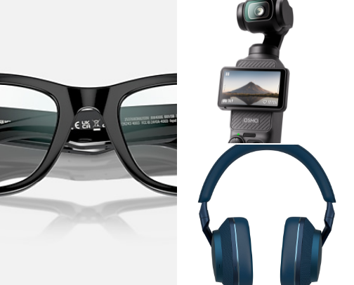 The latest and my most recommended tech items DJI Pocket 3 and the Ray-Ban Meta AI Glasses are a must have!!! cover photo collage