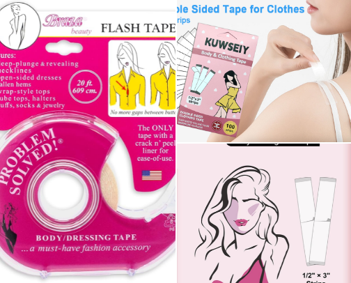 Double-Sided Tape for Clothes That You Can Actually Trust cover photo collage