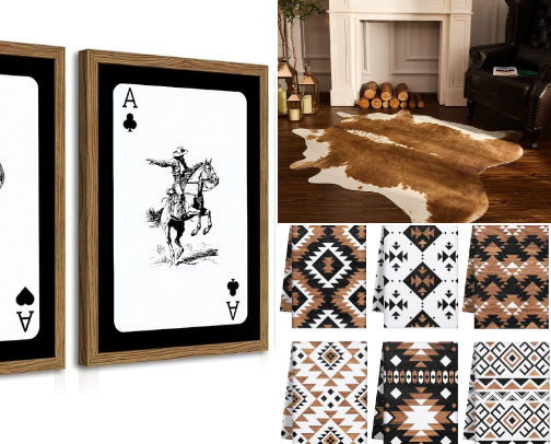 Western style house decor! cover photo collage