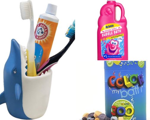 Kids Bathroom Essentials cover photo collage