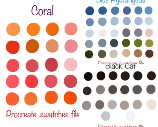 Procreate palettes and supplies cover photo collage
