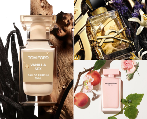 it girl perfumes ✨ cover photo collage