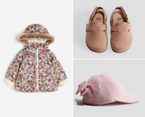 Toddler girl outerwear cover photo collage