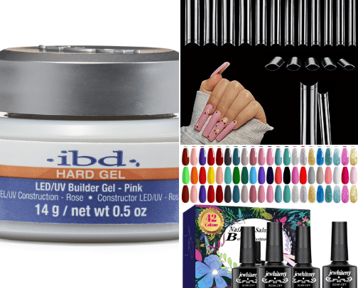 Nail tech items cover photo collage