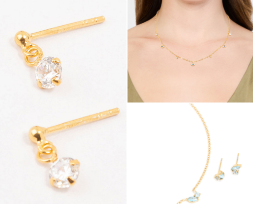 Simple jewellery for fall cover photo collage