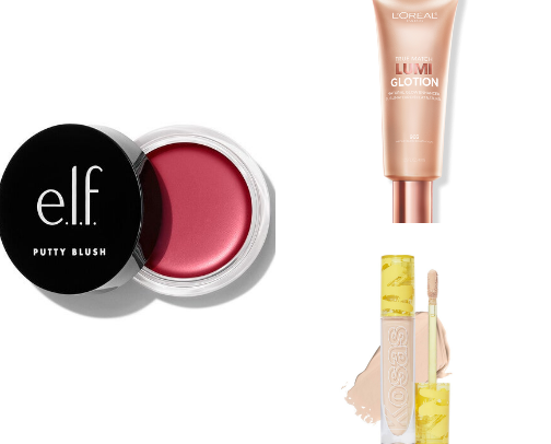 "No makeup - makeup" favourites cover photo collage