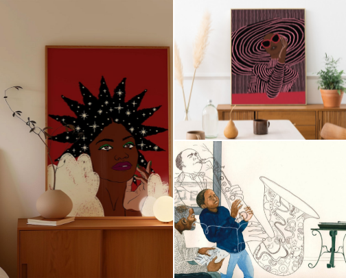 Black Wall Art Ideas for Every Home Aesthetic cover photo collage