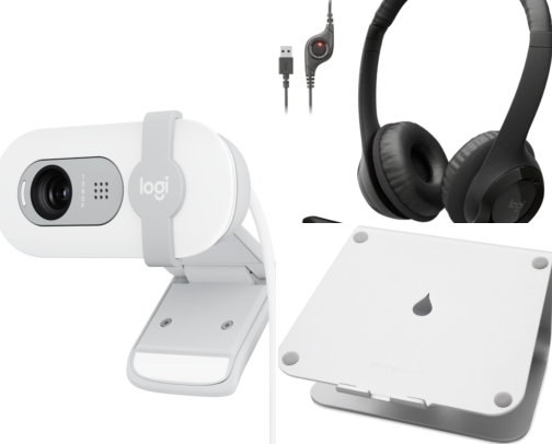 Home Office Essentials: Video Calls, Content Creation & a Tidy Desk cover photo collage