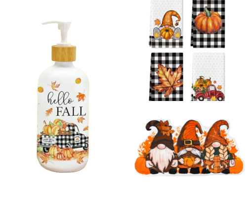 🍁 Fall Bathroom Decor Ideas: 👻 Ghosts, 🧙‍♂️ Gnomes & Cozy Autumn Vibes 🍂 cover photo collage