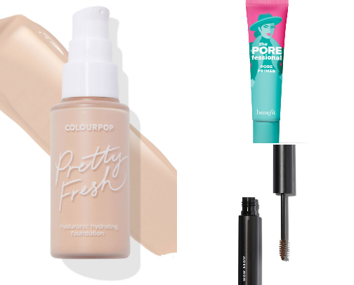 my makeup bag essentials cover photo collage