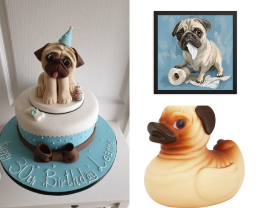 Throwing a Pug Party cover photo collage