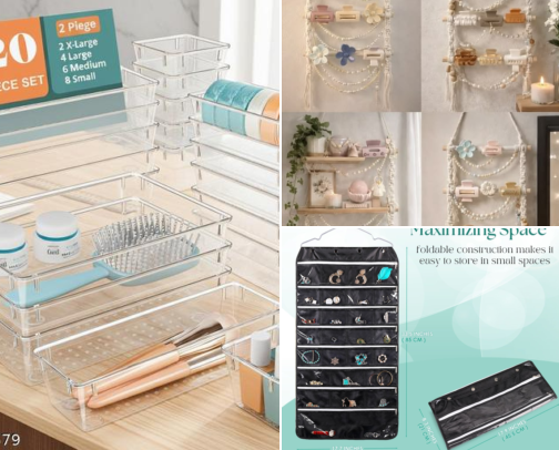 Jewelry Organization & Storage cover photo collage
